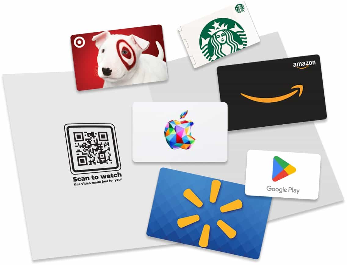 Add a gift card to your Party in a Card!